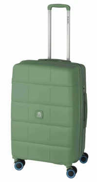 Cestovní kufr Dielle squares 4W M 210-67-33 zelená 70 L