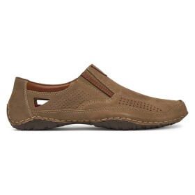 Polobotky Rieker 06350-25 Přírodní kůže (useň) - Nubuk
