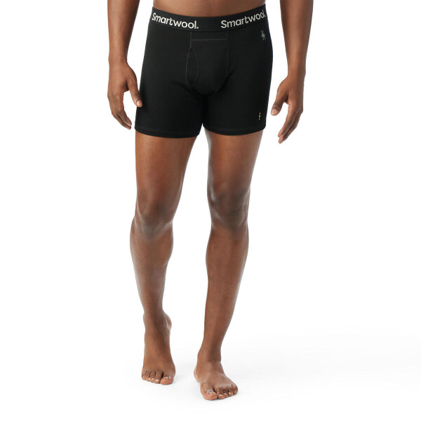 Pánské merino boxerky SMARTWOOL Men's Merino Boxer Brief Boxed, Black velikost: XXL