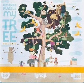 LONDJI Kapesní oboustranné puzzle Strom - 100 pcs