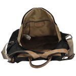 Trendy dámský koženkový kabelko-batoh Laionel, černo-taupe