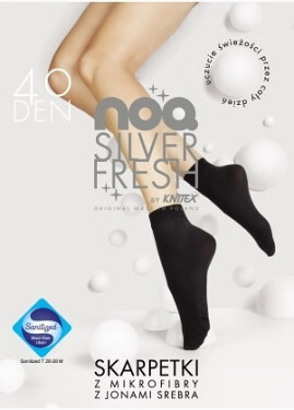 Dámské ponožky Knitex Silver Fresh 40 den nero Univerzální