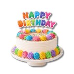 Dortisimo Zápich do dortu barevný Happy Birthday (13 ks)