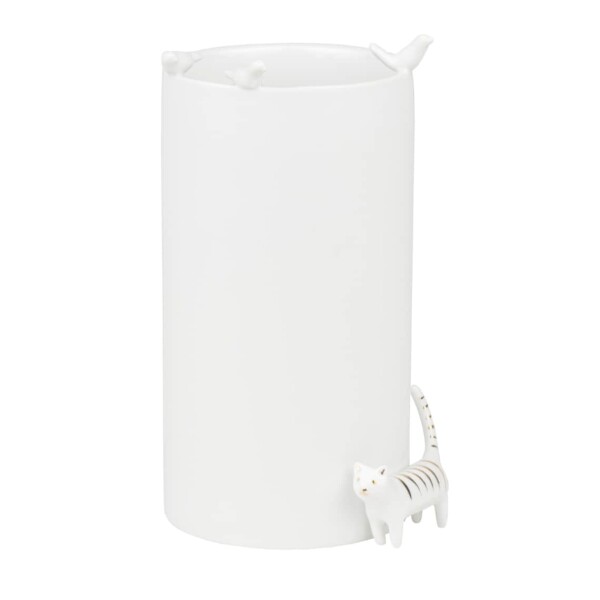 Räder Porcelánová váza Cat, bílá barva, porcelán