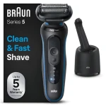 Braun Series 5 52-B7000cc černá / Planžetový holicí strojek / 50 min provoz / Wet Dry / voděodolný / čisticí stanice (4987176183422)