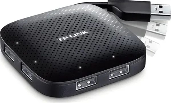 TP-Link UH400 černá / USB hub / 4x USB 3.0 / 5 Gbps / bez adaptéru