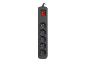 Armac R5 černá / Přepěťová ochrana / 5 zásuvek / 3 m (R5/30/CZ)