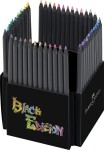 Faber-Castell Faber-Castell, 116450, Black Edition, Supersoft, sada ergonometrických pastelek s černým lakováním, 50 ks