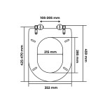 Wc sedátko se zpomalovacím mechanismem AWD Interior MDF Kalamata AWD02181909