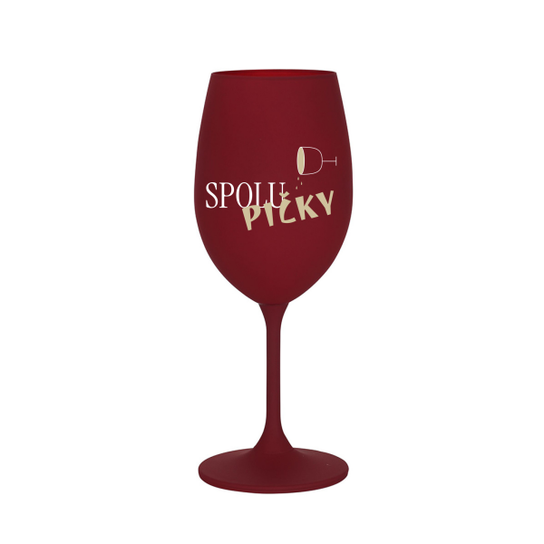 SPOLUPIČKY - bordó sklenice na víno 350 ml