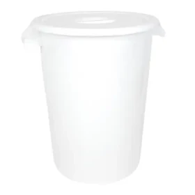Denox INDUSTRIAL bílá / Nádoba na odpad s víkem / 100 l / HDPE plast / Gastro