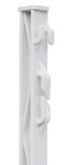 Sloupek plastový pro elektrický ohradník, délka 105 cm, 8 oček, bílý