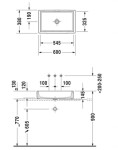 DURAVIT - Vero Air Umyvadlová mísa 60x38 cm, bez přepadu, bez otvoru pro baterii, WonderGliss, bílá 23516000001