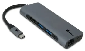 NGS WONDER DOCK 7 USB-C šedá / HUB / 1x HDMI / 2x USB 3.0 / 1x USB-C / 1x RJ-45 (WONDERDOCK7)