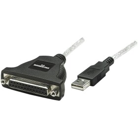 Manhattan USB kabel [1x USB 1.1 zástrčka A - 1x D-SUB zásuvka 25pólová] Adapter - Manhattan 336581