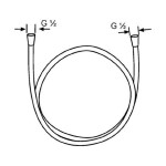 KLUDI - Sprchové hadice Sprchová hadice SUPARAFLEX SILVER, 125 cm, chrom 6107105-00
