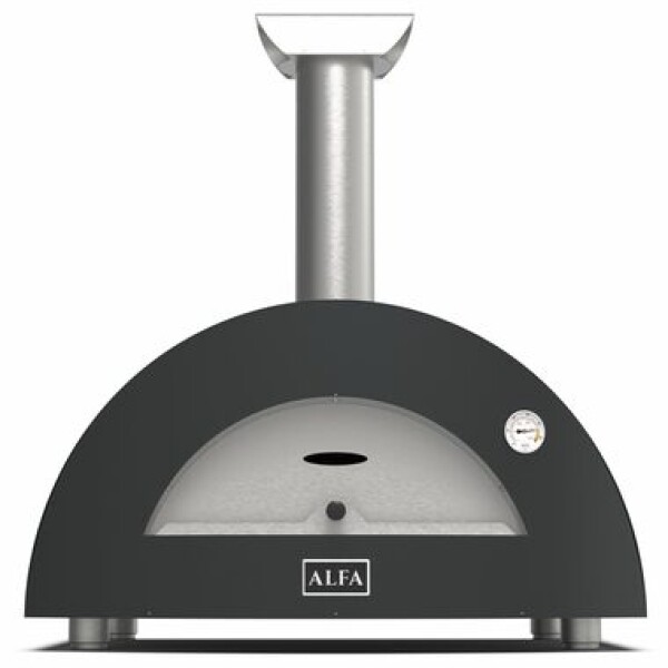 Alfa Forni Moderno 2 šedá / Pec na pizzu / 500 °C / 60 x 40 cm / na dřevo (FXMD-2P-LGRA)