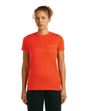 Dámské merino triko s krátkým rukávem ICEBREAKER Wmns 150 TechLite SS Tee icebreaker, Fervid velikost: L