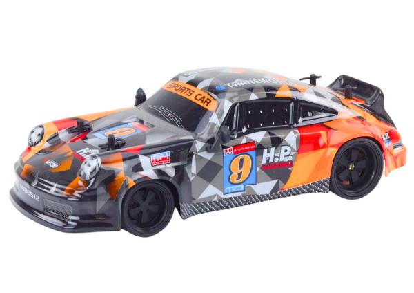 Mamido RC auto na dálkové ovládání 1:18 s gumovými koly Drift oranžové