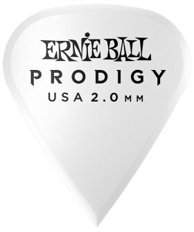 Ernie Ball Prodigy Picks 2.0 White Sharp
