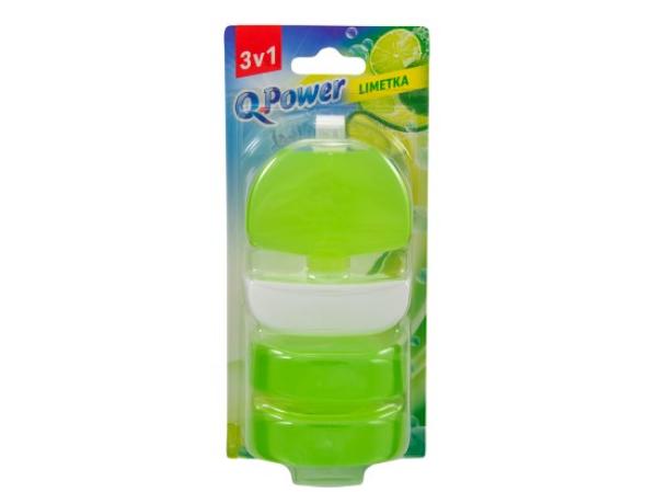Q-Power Tekutý blok limetka 3 x 55 ml