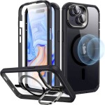 Pouzdro na mobil Ultra ochranné pouzdro Cellularline Tetra Force Shock-twist pro Apple iPhone 15 Pro, 2 stupně ochrany, transparentní