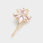 Brož ve tvaru květiny Lucita, Zlatá