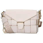 Stylová dámská koženková crossbody kabelka LB Pollina, béžová