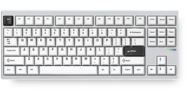 MCHOSE GX87 Ultra Vintage bílá / herní bezdrátová klávesnice / mechanická / Vintage White / 2.4GHz / BT / US Layout (MC-GX87-A7)