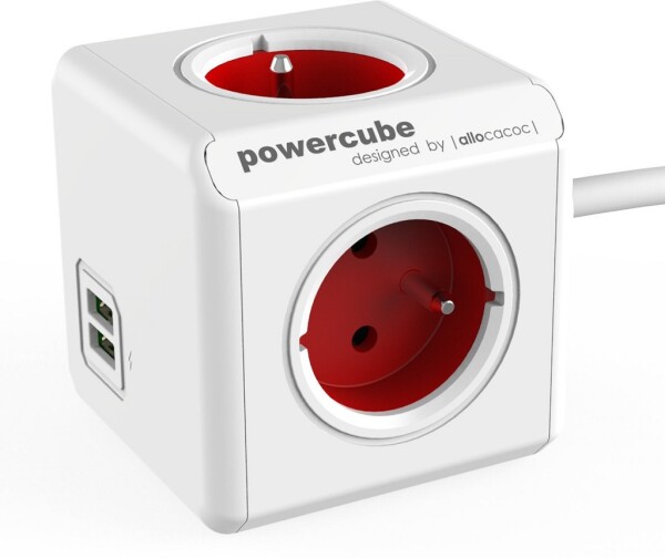 Zásuvka Powercube Extended Red