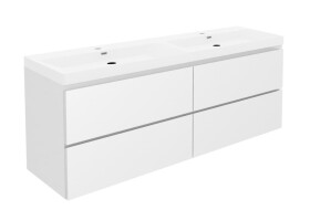Koupelnová skříňka s umyvadlem SAT B-Way 119x50x45 cm bílá lesk BWAY2120WU4 BWAY2120WU4