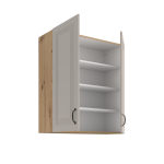 Horní skříňka Stilo 80 G-90 2F Barva korpusu: Bílá, Barva dvířek: Dust Grey