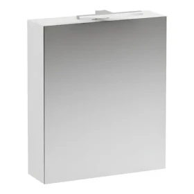 Laufen Zrcadlová skříňka s LED osvětlením matná bílá / Zrcadlová skříňka / 70x60x19 cm / 1 dvířka / panty vlevo (H4027511102601)