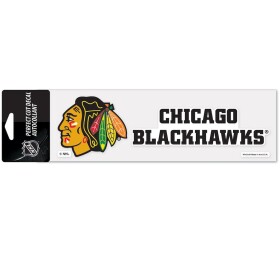 Wincraft Samolepka Chicago Blackhawks Logo Text Decal% 1 ks