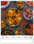 Nástěnný kalendář 2026 NOTIQUE - Gourmet, 48 x 56 cm