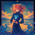 Nástěnný kalendář poznámkový 2027 Notique Anime Zodiac, 30 x 30 cm