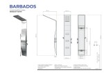 Aquatek - BARBADOS hydromasážní sprchový panel BARBADOS