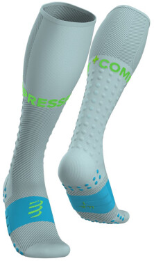 Kompresní podkolenky Compressport Full Socks Run - Ether/Norse Blue Velikost: EU 45-48