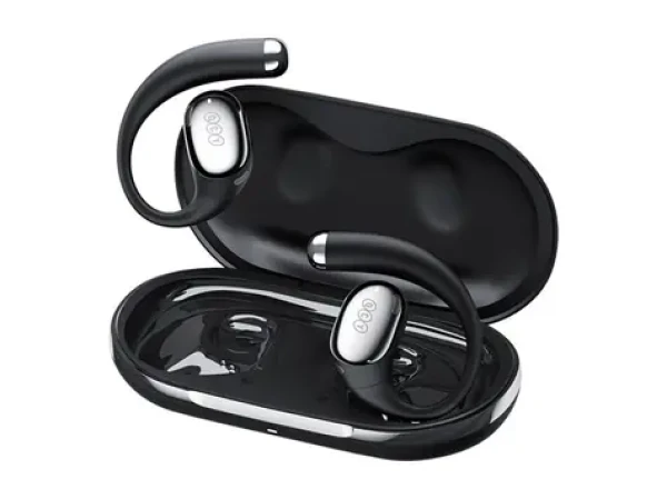 QCY Crossky R70 černá / Bezdrátová sluchátka s mikrofonem / TWS / Bluetooth 6.0 / IPX5 / dobíjecí box (CT02 black)