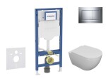 GEBERIT - Duofix Set předstěnové instalace, klozetu Oudee a sedátka softclose, tlačítko Sigma30, chrom SANI11CA1101B