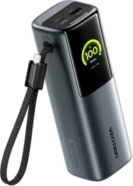 Vention Powerhive šedá / Powerbanka / 20 000 mAh / 2x USB-C / 1x USB-A (FKFH0)