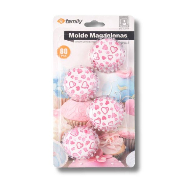 Dortisimo Košíčky na mini muffiny Srdíčka a spirálky (80 ks)