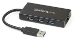 StarTech ST3300GU / pro síťové připojení / 3x USB 3.0 / integrovaný hub / RJ45 Gigabit Ethernet (ST3300GU3B)