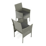 Zahradní set 1+2, polyratan, šedá, AZS-A1102 GREY