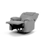 Relaxační křeslo, šedá látka, TV-4088 SIL2