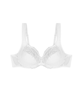 Dámská podprsenka Modern Lace+Cotton W02 - WHITE - bílá 0003 - TRIUMPH WHITE 90D
