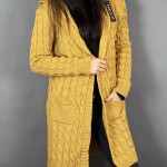 HOSH Jednobarevný kardigan BELLA Barva: Šedá