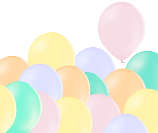 Balónky makronky mix 100 kusů Balonkycz Balónky makronky mix 100 kusů Balonkycz