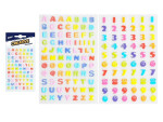 Samolepky písmena, číslice mix 80x120mm