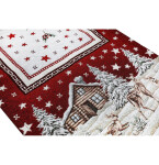 DumDekorace Vánoční gobelínový běhoun na stůl Zimní krajina Šířka: 40 cm | Délka: 180 cm